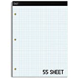 Mr. Pen- Engineering Paper Pad, Graph Paper, 5x5 (5 Squares per inch), 8.5"x11", 55 Sheets, 3-Hole Punched, Grid Paper, Graphing Paper, Computation Pads, Drafting Pad, , Back to School Supplies
