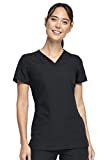 Cherokee womens V-neck Top Medical Scrubs, Black, XX-Large Plus