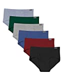 Hanes Classics Men's Underwear Briefs Pack, Mid-Rise Briefs, Stretch Cotton Brief Underwear, Classic Briefs, 6-Pack (Colors May Vary)