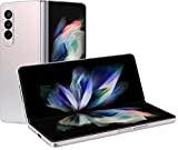 SAMSUNG Galaxy Z Fold 3 5G Factory Unlocked Android Cell Phone US Version Smartphone Tablet 2-in-1 Foldable Dual Screen Under Display Camera 256GB Storage, Phantom Silver (Renewed)