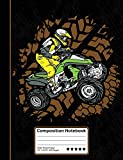 ATV Off Road Four Wheeler 4X4 Composition Notebook: Wide Ruled Line Paper Student Halloween Notebook for School, Journaling, or Personal Use.