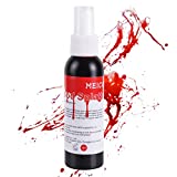 MEICOLY Blood Splatter, 2.1oz Fake Blood Spray, Halloween Liquid Blood for Clothes, Zombie, Vampire and Monster SFX Makeup & Dress Up,Dark,1 Pack