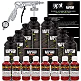 U-POL Raptor Blood Red Urethane Spray-On Truck Bed Liner Kit W/Free Spray Gun, 8 Liters