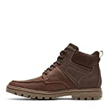 Rockport Men's Weather Ready Moc Toe Boot Hiking, Java Leather/Suede, 10