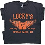 XXL - Cool Motorcycle T Shirt Funny Offensive Harley Biker Tshirts for Men Women Luckys Vintage Graphic Tee Route 66 Sturgis Black