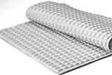 Bowerbird Premium Air Cushion Bathtub Mat with 800+ Air-Filled Cells, Provide Unprecedented Cushioned and Soft Comfort, Reduce Fatigue on Your Feet (Natural Rubber, Gray, 2715)