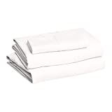 Amazon Basics Lightweight Super Soft Easy Care Microfiber Bed Sheet Set with 14" Deep Pockets - Twin XL, Cream