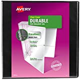 Avery Durable View 3 Ring Binder, 2 Inch Slant Rings, 1 Black Binder (17031)