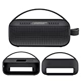 JCHPINE Silicone Cover Case for Bose SoundLink Flex Bluetooth Portable Speaker, Protective Skin Sleeve for Bose SoundLink Flex Speaker Accessories (Only Silicone Case) (Dark Black)