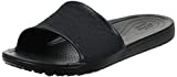 Crocs Women's Sloane Snake Low Slide Sandal, Black, 7