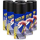 Performix 11203-6PK Plasti Dip Black Multi-Purpose Rubber Coating Aerosol - 11 oz., (Pack of 6)