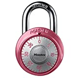 Master Lock 1530DPNK Locker Lock Combination Padlock, Pink
