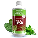 Buried Treasure: Herbal Iron Supplement Promotes Blood Building & Healthy Iron Levels for Women & Men - Liquid Iron 16 oz Bottle - Vegan Non-Constipating Non-GMO