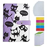 Budget Planner with Cash Envelopes,Budget Wallet, Budget Binder with Cash Envelopes, Savings Binder, Cash Wallet Envelope System,Money Binder Organizer for Cash,Purple Binder Sailor Moon Black Cat