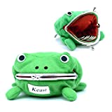 Kcikn Anime Cosplay Plush Purses, Cartoon Animal Frog Coin Purses Coin Pouch Key Credit Card Holder Novelty Toy School Prize Gifts Christmas Gift for Kids Boys Girls