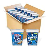 OREO Mini Cookies & CHIPS AHOY Mini Cookies Go-Cup Variety Pack, School Lunch Box Snacks, 14 Go-Cups
