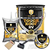 RV Roof Sealant and Coating Kit - Bonds to Any RV Surface - EPDM, TPO, Fiberglass, Metal - Seals Roof Vents and Skylights on Motorhomes, Trailers, and Campers (KIT - 4G, 2 X 50' Tape.25G Pouch)