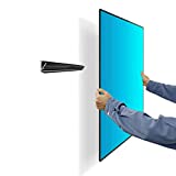 No Stud TV Wall Mount, Drywall Studless TV Hanger No Damage, No Drill, Non Screws, Dry Wall Flat Screen TV Easy Install Bar Bracket fits VESA 12-55 inch TVs up to 99 lbs, Include Hardware Levels