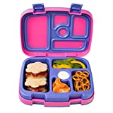 Bentgo Kids Brights Leak-Proof, 5-Compartment Bento-Style Kids Lunch Box - Ideal Portion Sizes for Ages 3 to 7, BPA-Free, Dishwasher Safe, Food-Safe Materials (Fuchsia)