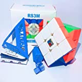 Bokefenuo Moyu RS3M MFJS 2020 3X3 Magnetic Speed Cube Stickerless Toys for kids Moyu RS3 M Magic Cube Puzzle