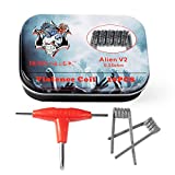 Alien V2 Prespooled Resistance Wire with T screwdriver for Craft Hobby Use,10 Pieces packed by Mini Tin Box