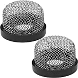 Stainless Steel Mesh Strainer  Inch -14, Aerator Screen Strainer Stainless Mesh Compatible with Livewell Pump, Corrosion Resistant MA-023 Screw on Strainer Industrial Plumbing Inline Strainers (2)