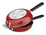 Cuisinart FP2-24R 10-Inch Nonstick Set Frittata Non-Stick Sauce Pan, Red