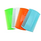 Honbay 4 Packs Combs Double sided Pet Combs, Cat Dog Pet Grooming Fine Tooth Hair Combs