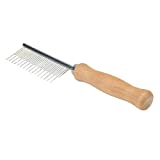 Coastal Pet Safari Dog Shedding Combs - Dog Shedding Brush for Dogs with Short and Long Hair - Different Sized Teeth for Undercoat Rake - 7" x 1.5"