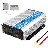 GIANDEL 24 Volt 2000W Pure Sine Wave Power Inverter DC 24V to AC120V with Dual AC Outlets with Remote Control 2.4A USB and LED Display