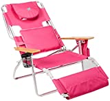 Ostrich Deluxe Padded Sport 3-in-1 Aluminum Beach Chair, Pink