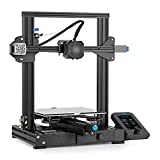 Official Creality Ender 3 V2 3D Printer Upgraded Integrated Structure Design with Silent Motherboard MeanWell Power Supply and Carborundum Glass Platform Printing Size 8.66x8.66x9.84 inch