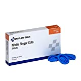 PhysiciansCare by First Aid Only by First Aid Only 90377 Nitrile Latex Free Finger Cots, Large (Box of 24)