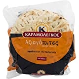 Greek Pita Bread, for Greek Souvlaki, 20 portions, 2 Packs of 10 Pcs, 1620gr/28.9oz