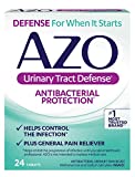 AZO Urinary Tract Defense Antibacterial Protection, Helps Control a UTI Until You Can See a Doctor, No. 1 Most Trusted Urinary Health Brand, 24 Tablets