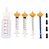 Xuanda Mini Pet Feeding Bottle and Syringes with Nipples for Small Cat Dog Animals (Model 4)