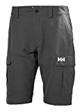 Helly Hansen Men's Standard II Quickdry 11" Cargo Shorts, 980 Ebony, 33