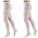 Truform 1775 Compression Pantyhose, 15-20 mmHg, Sheer, White, X-Tall (Pack of 2)