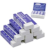 ONTYZZ 9 Pack White Pencil Erasers Soft Art Erasers Large White Erasers with Storage Box for School Office Writing Drawing Kids