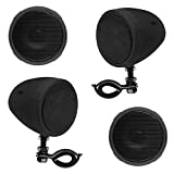 BOSS Audio Systems MCBK475BA Motorcycle Speaker Sound System - Bluetooth, Amplified, Weatherproof, 3 Inch Speakers, Volume Control, Also Use with ATVs and UTVs