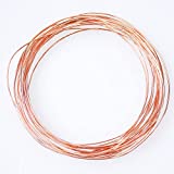 Ququyi 18Ga Bare Copper Wire 99.99% Cu Metal Wire for Jewelry Making or Crafts Supplies 3.28FT