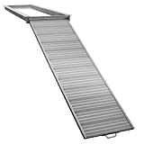 RecPro Pontoon Boat Aluminum Loading Ramp for Shore and Dock Boarding | 600lb Capacity | Non-Slip Surface