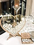 Personalized Wedding Guest Book Wedding Drop Box Wooden Rustic Wedding Decor Alternative Guest Book Wedding Ideas Wedding Heart Guest Drop Box Alternative Guest Book Frame with Hearts by WeddingByEli