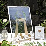 ILLEJO Wedding Guest Book Alternative for Wedding Reception Decoration,Wedding Sign in Guest Book Alternatives,Wedding Books for Guests to Sign,Rustic Wedding Decorations,Baby Shower Guest Book Frame