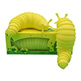 Slinky Sensory Slug Fidget Toy  Articulated Desk Stim Toys  Sensory Caterpillar Gag Gifts for Autism Kids (Yellow)