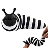 Zayin Fidget Slug Articulated Fidget Toy,Realistic Slug Insects Fidget Toy,Fun Crawling Sensory Toy Can Be Twisted Casually Pleasant Decompression Suitable Release Stress