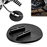 PSLER Motorcycle Kickstand Pad Kick Stand Coaster Puck Parking Stand Support Plate Helps Park Your Bike on Hot Pavement Grass Soft Ground