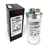 TEMCo 35+5 uf/MFD 370 VAC Volts Round Dual Run Capacitor 50/60 Hz AC Electric - Lot -1