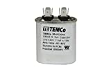 TEMCo 7.5 uf/MFD 370-440 VAC volts Oval Run Capacitor 50/60 Hz AC Electric - Lot -1 (Optional uf/MFD, Voltage and Lot Quantities Available)