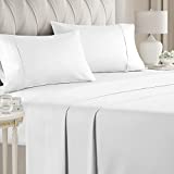 400 Thread Count Cotton - Queen Size Sheet Set - 100% Cotton Sheets - 400-Thread-Count - Sateen Cotton - Deep Pocket Cotton Bed Sheets - Silky & Soft Cotton - Hotel Quality Cotton Sheet for Queen Beds